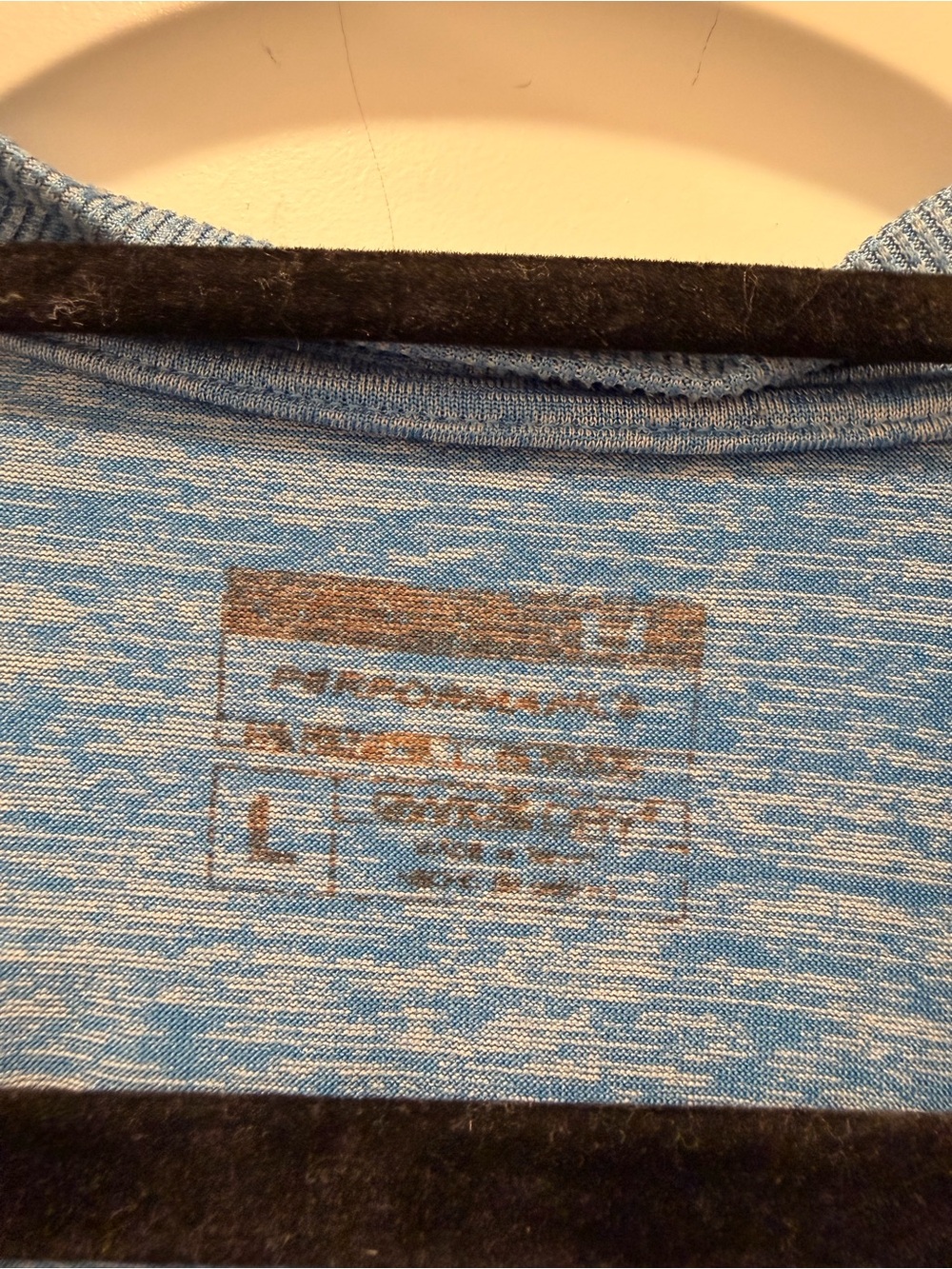 Under Armour Men's Heathered Light Blue Crewneck Sweatshirt - Picture 2 of 3